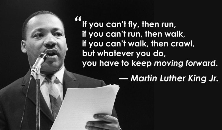 You have to keep moving forward.