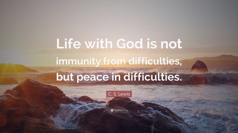 Day 187 – Peace in Difficulties