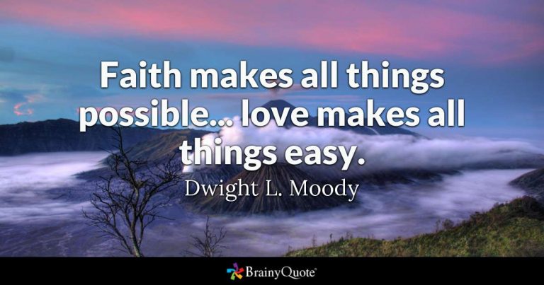 Day 419 – Faith and love…